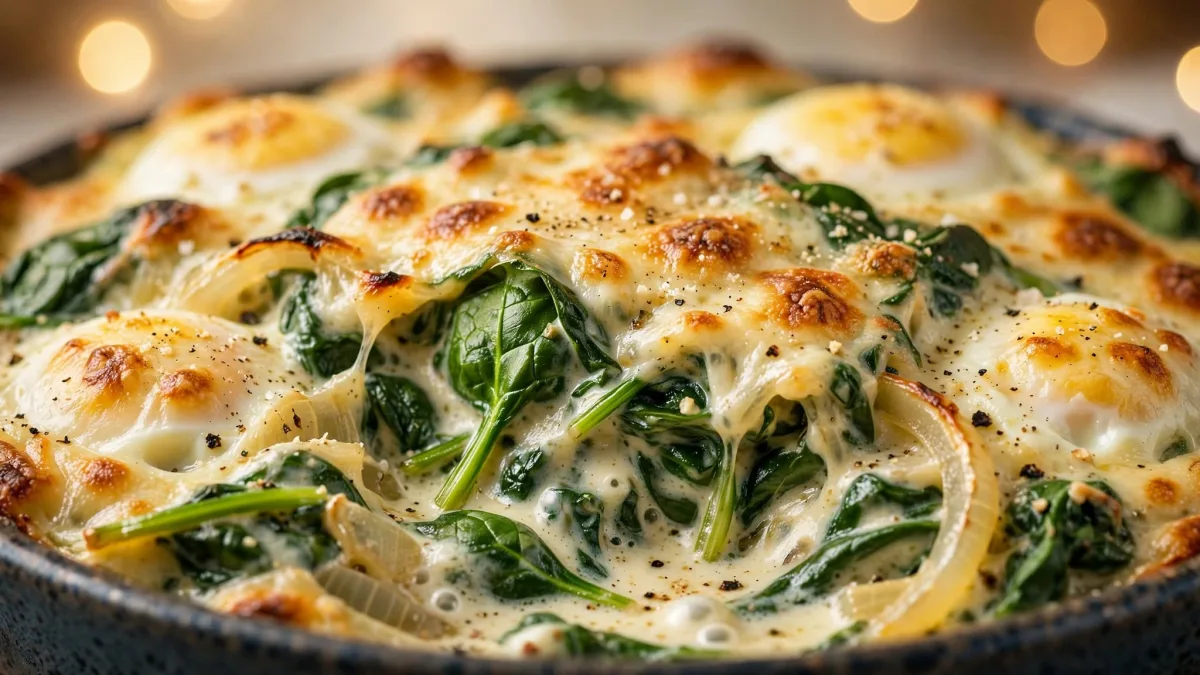 Espinafre ao Forno e Gratinado