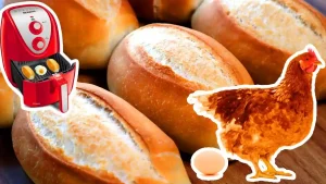 Como fazer pão com ovo na airfryer facil e rapido