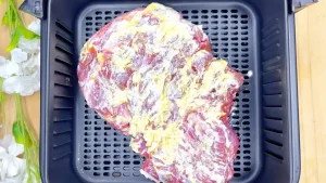Bife Na Air fryer Fraldinha com Alho