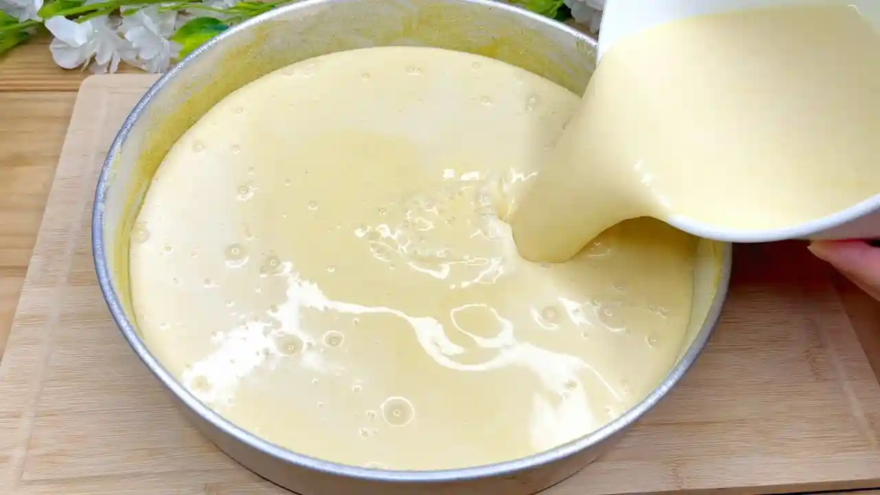 Bolo de milho de lata no liquidificador