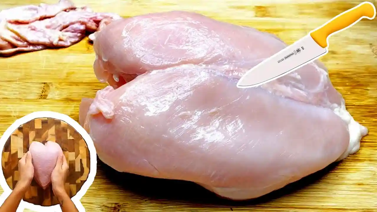 Como desossar peito de frango FACIL E RAPIDO 1 Como desossar peito de frango FACIL E RAPIDO