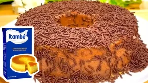 Receita de natal Pudim de Chocolate