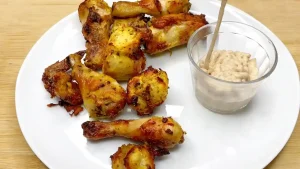Frango Frito Na Air fryer com Maionese Caseira de Bacon