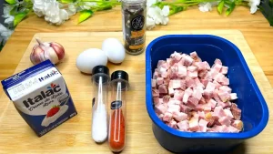 Receita de Maionese com ovo cozido e Bacon