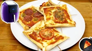 Pizza de Rap10 na AirFryer