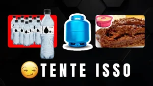 Bolo com água com gás
