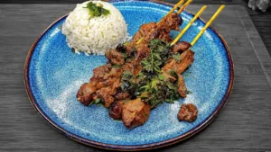 Espetinho de Churrasco na Frigideira 