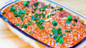 MACARRONADA DE CARNE MOÍDA SIMPLES E FÁCIL