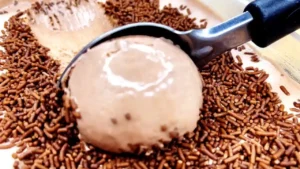 Sorvete Caseiro de Chocolate Cremoso