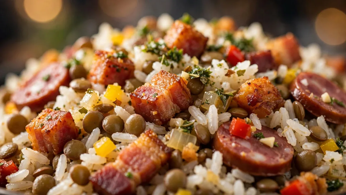 Arroz com Lentilhas