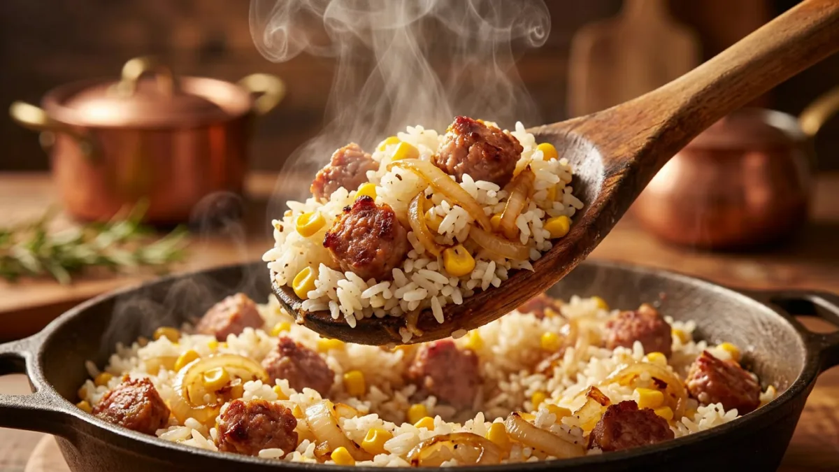 Arroz com Linguiça Toscana
