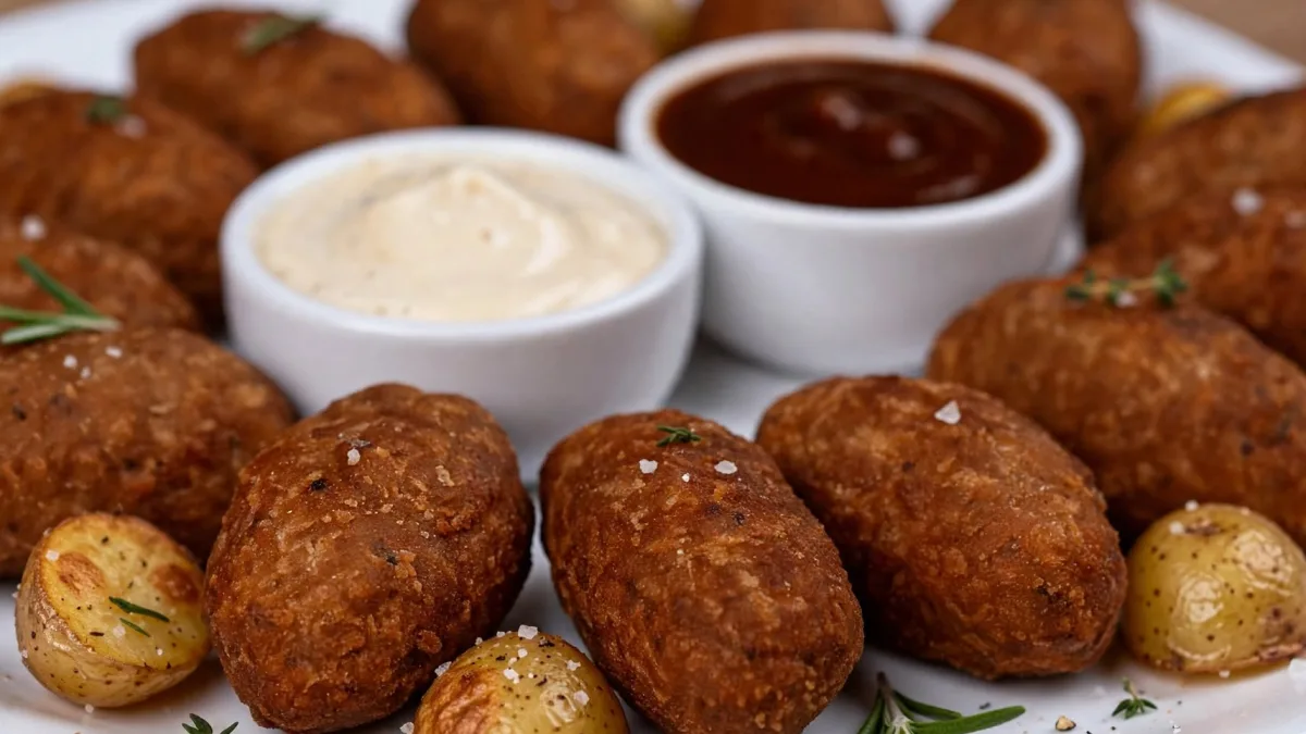 Bolinho de Carne com Batatas