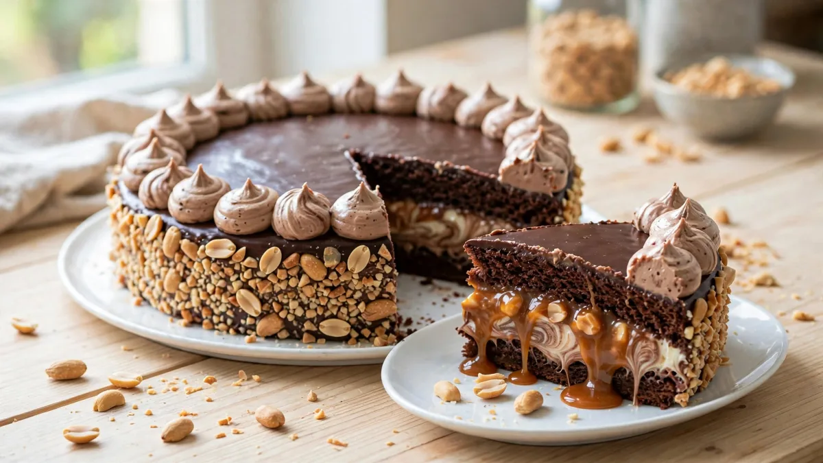 Bolo com Casca de Chocolate e Nutella