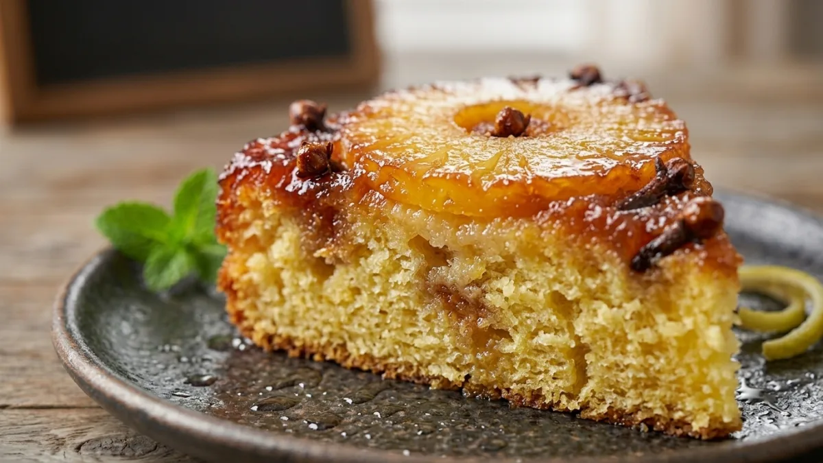 Bolo de Abacaxi em Rodelas