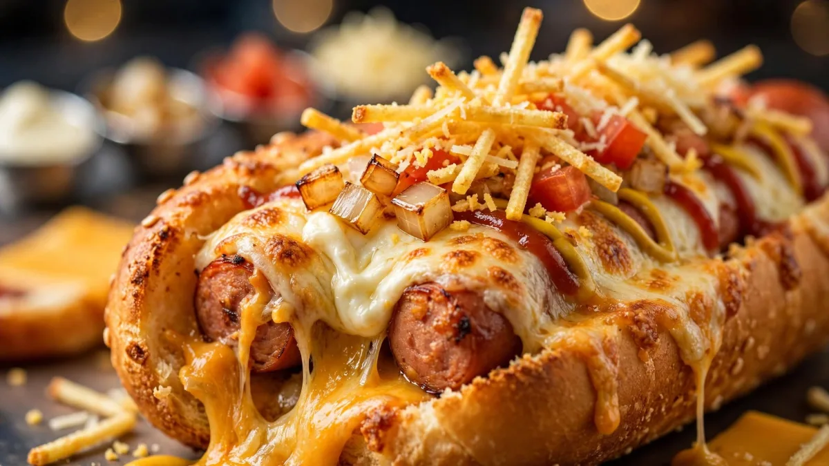 Cachorro Quente Recheado de Forno