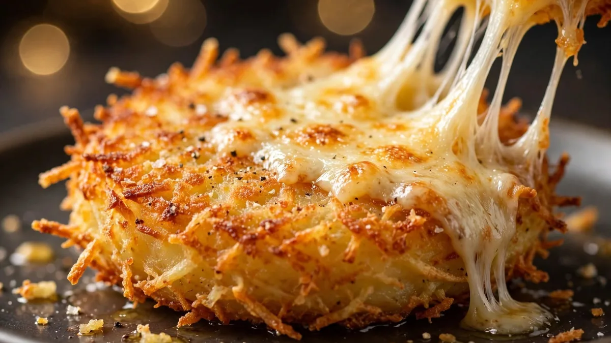 Disco Crocante de Batata com Queijo