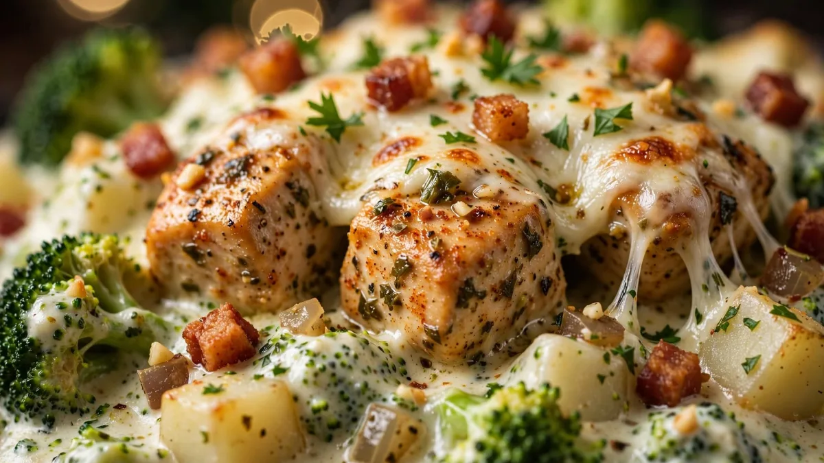 Frango com Creme de Brócolis