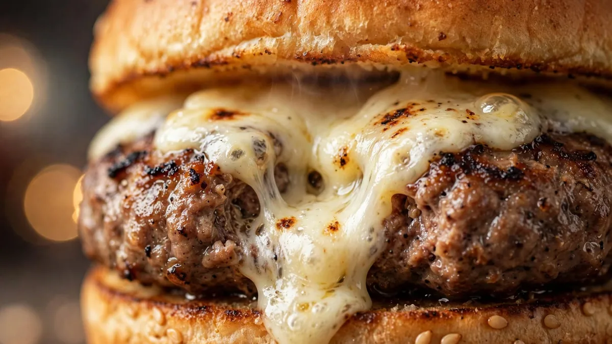 Hambúrguer Caseiro com Queijo
