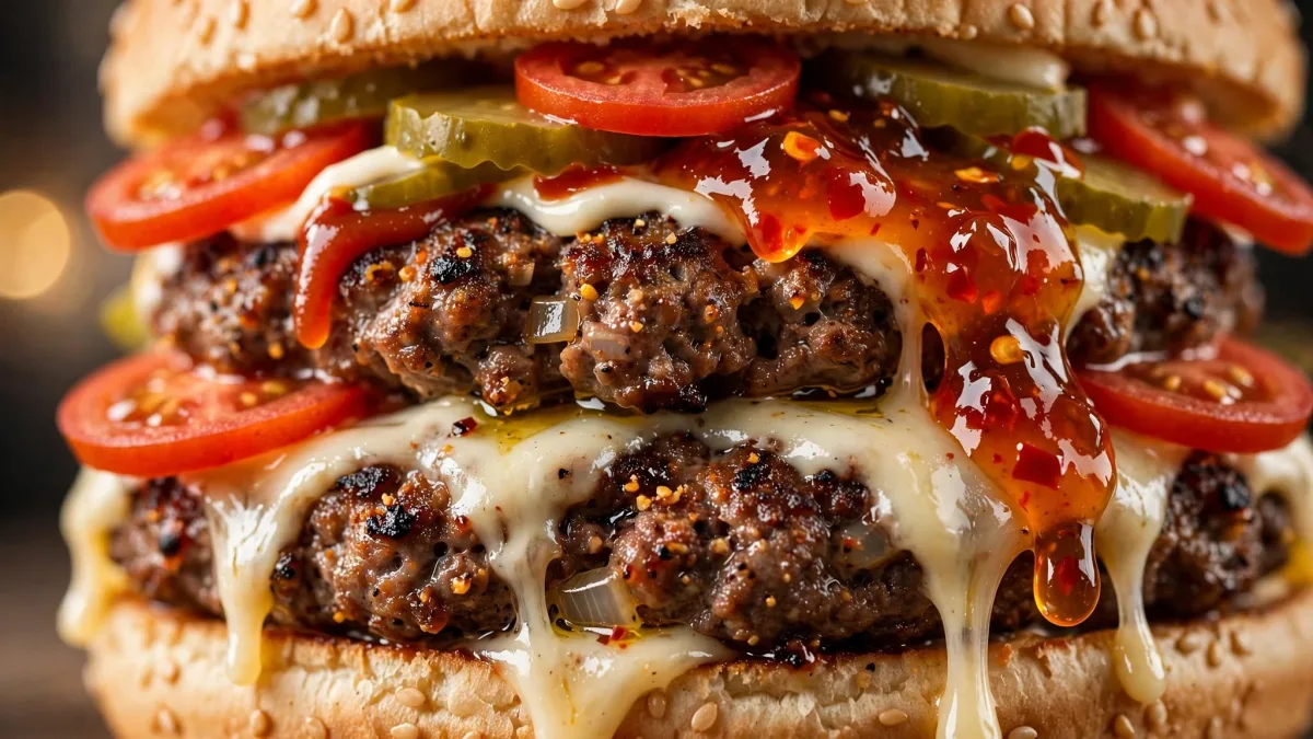 Hambúrguer com geleia