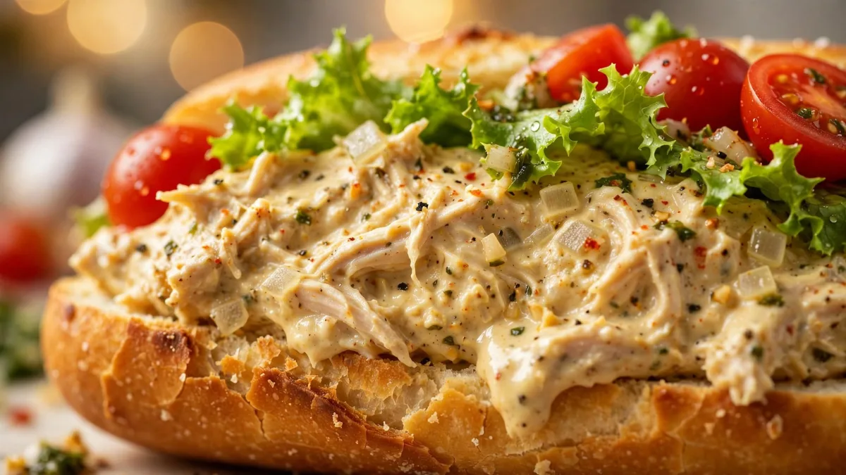 Lanche com Patê de Frango
