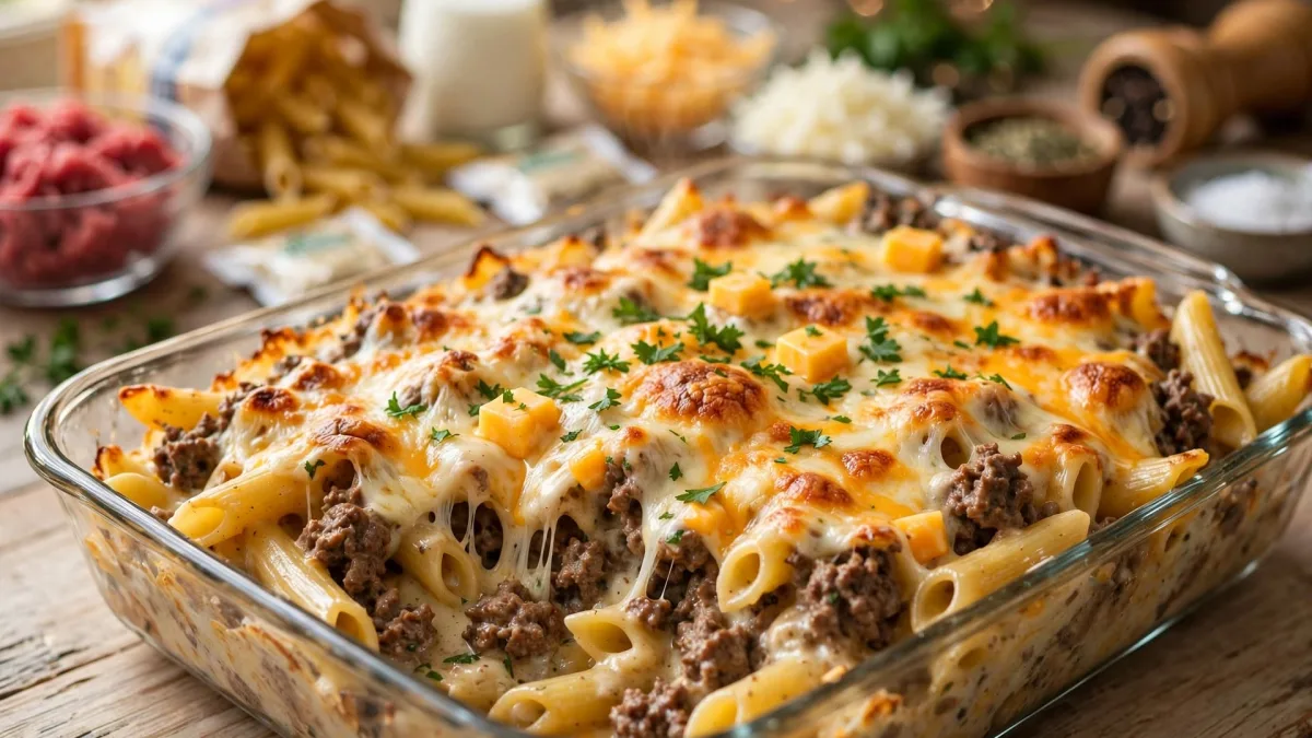 Macarrão na Carne Moída