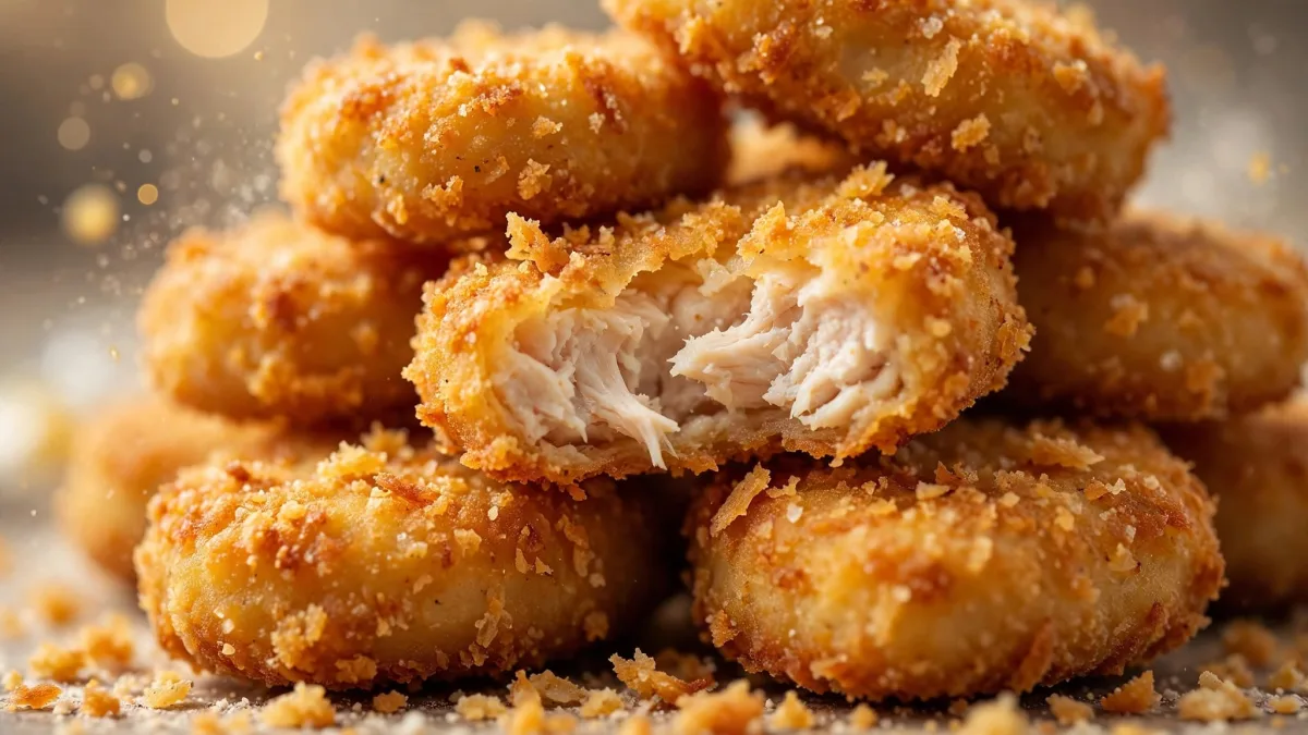 Nuggets de Frango com Feijão