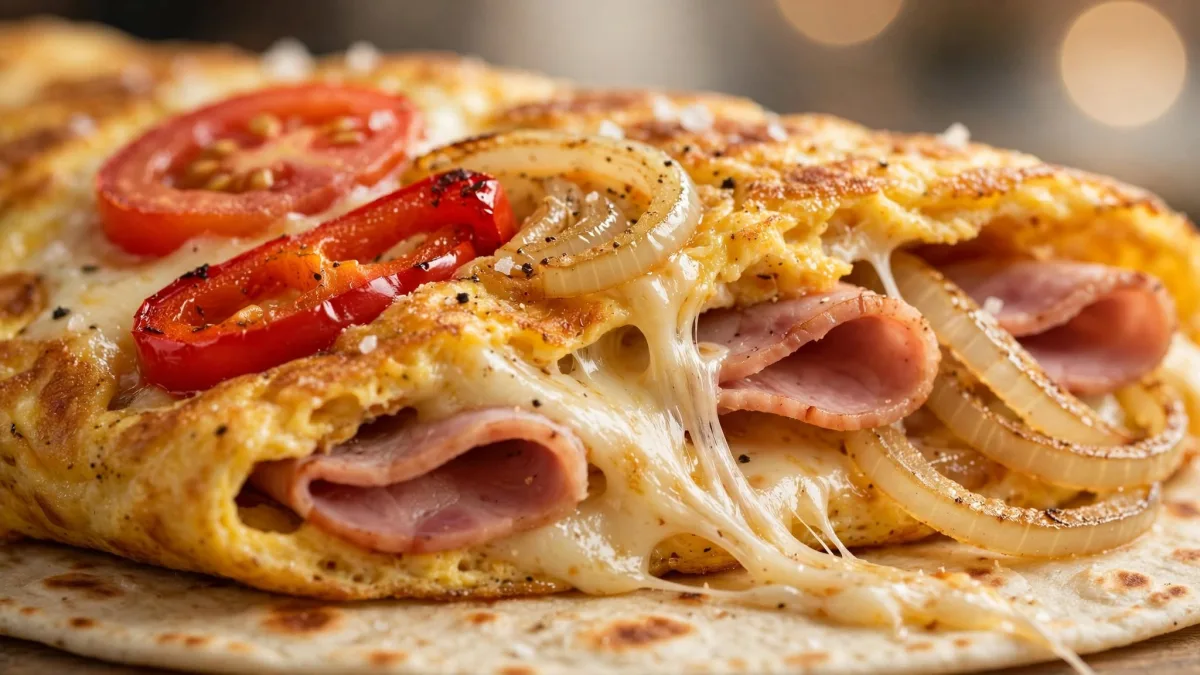 Omelete com Massa de Tortilha
