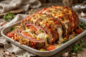 Rocambole de Carne Moída