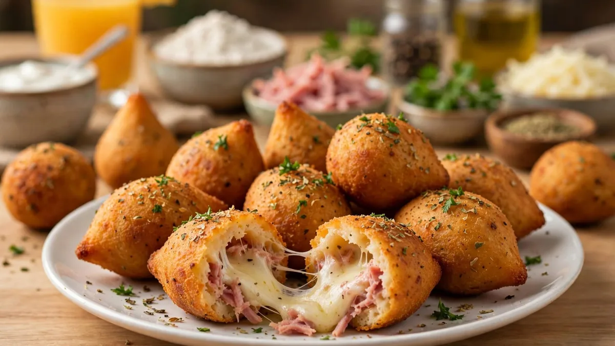 Salgado com Presunto e Queijo