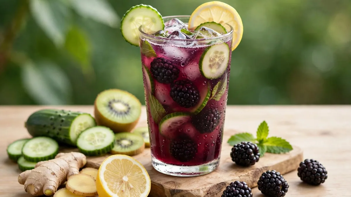 Suco de Amora e Limão