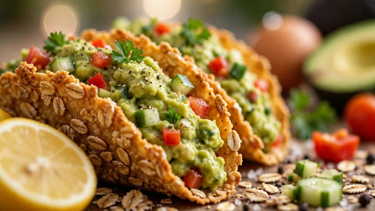 Tacos de Aveia com Guacamoles