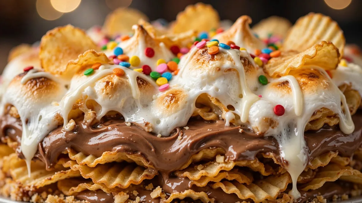 Torta de Marshmallow com Ruffles