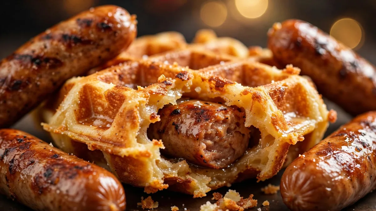 Waffle de Salsicha