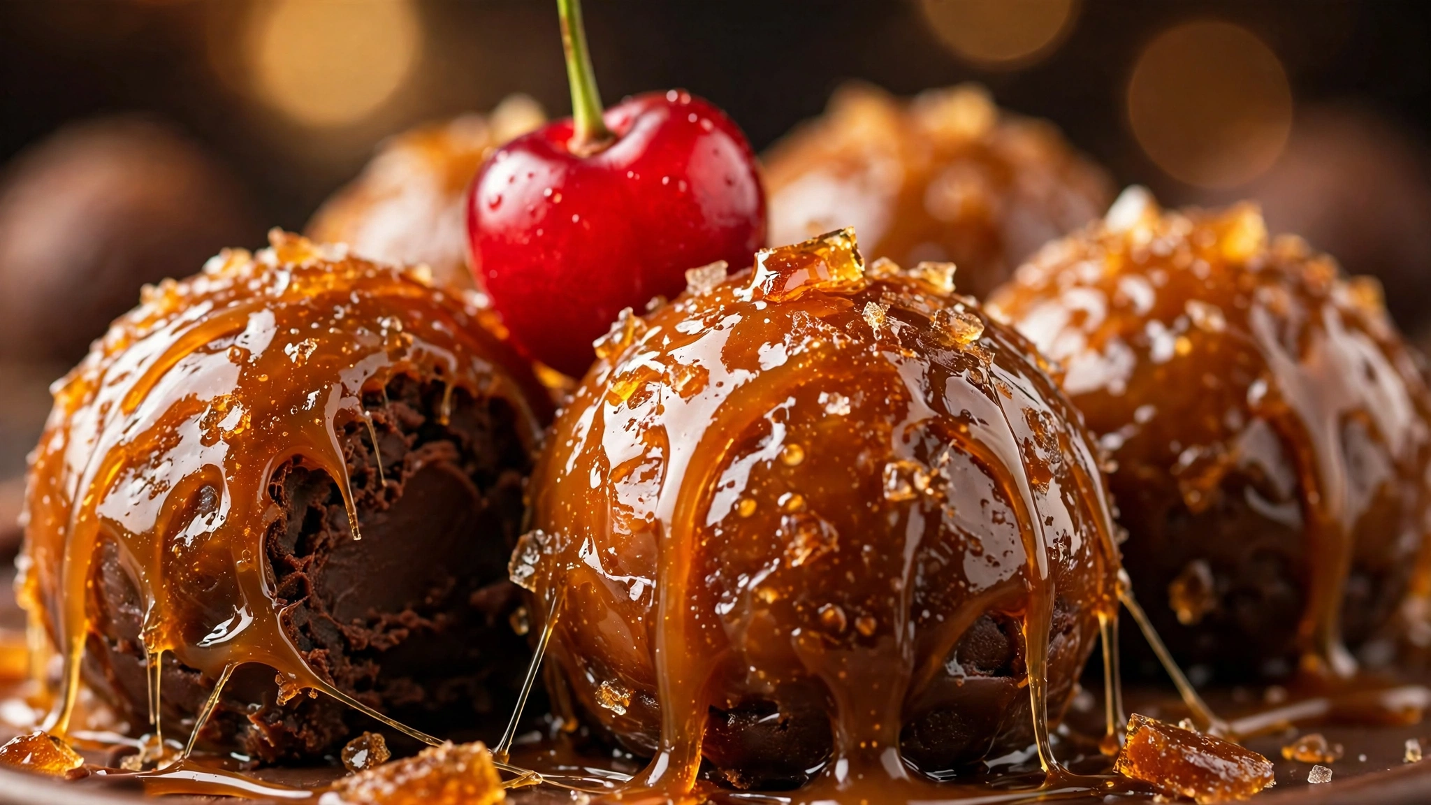 Brigadeiro Caramelado com Cereja