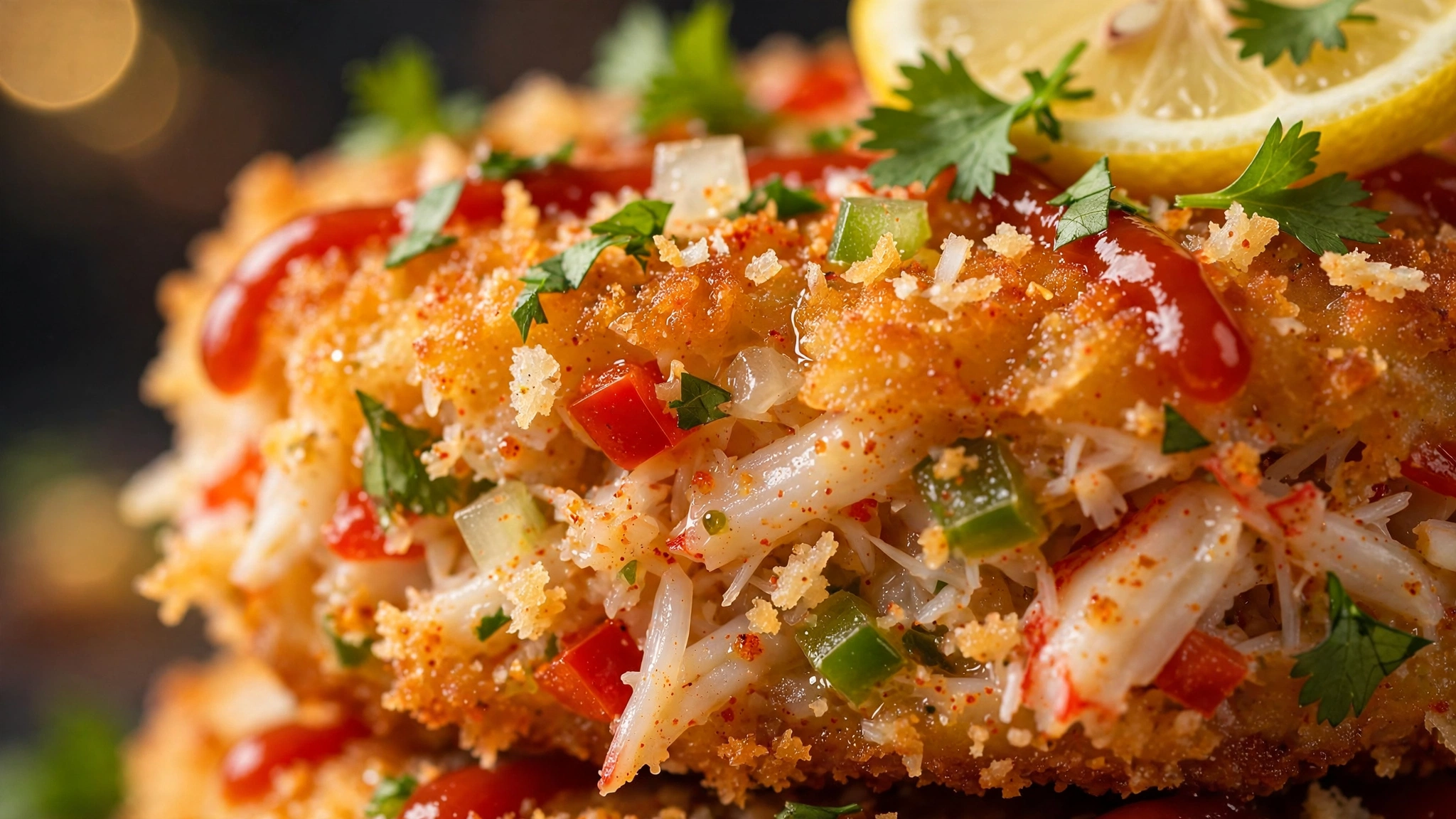 Hambúrguer de Siri Crab Cake