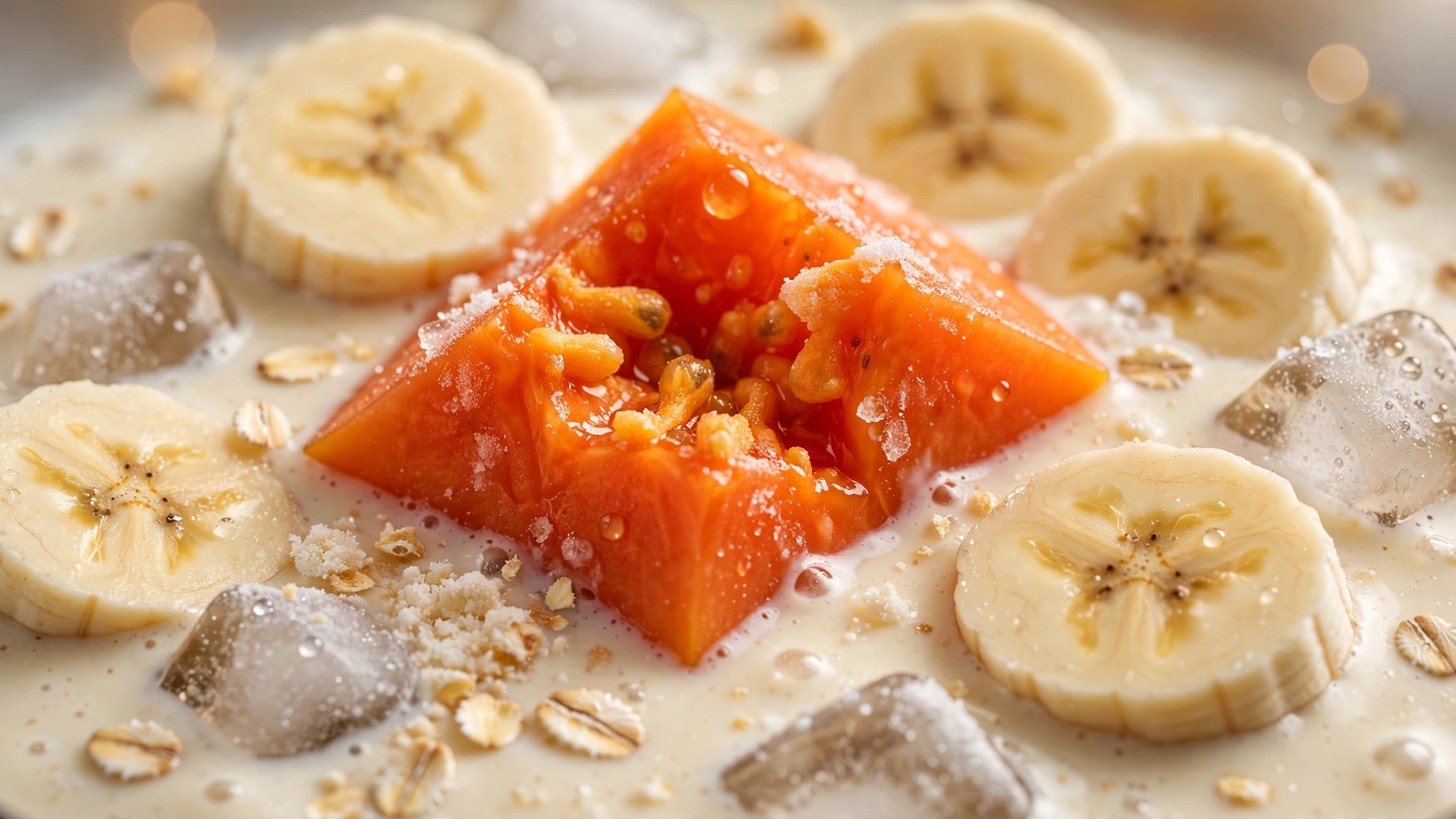 Vitamina de Mamão com Banana e Neston